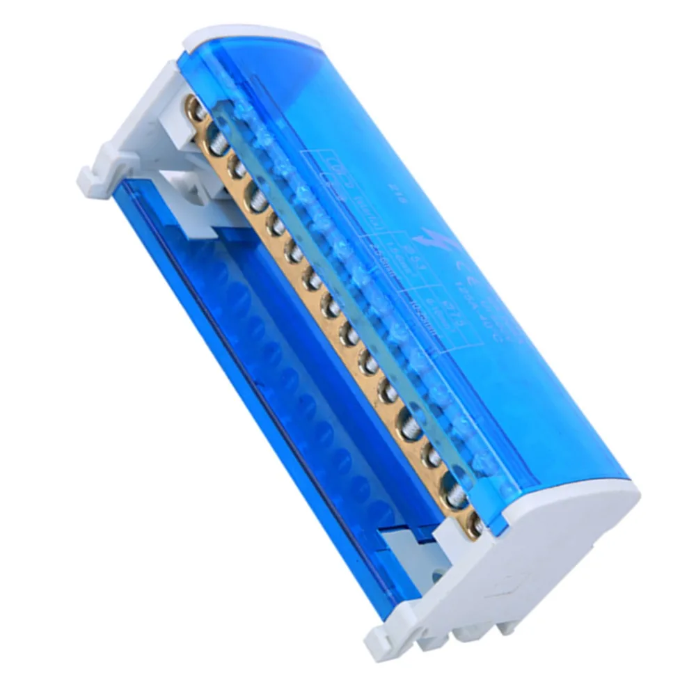 215 صندوق توزيع طرفي 125A/500V 2 في 28 خارج صندوق توصيل كتلة المحطة 2-Level أنظمة أسلاك صندوق التوصيل الأزرق