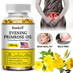 Evening Primrose Oil Capsules - Relieve Women's Premenstrual and Menopausal Discomfort, Anti-aging, and Maintain Skin Health