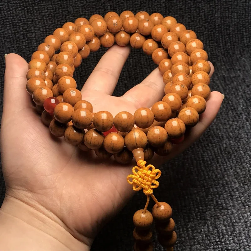 High Polished 108 Buddhist Prayer Beads Small Eye Bodhi Bracelet