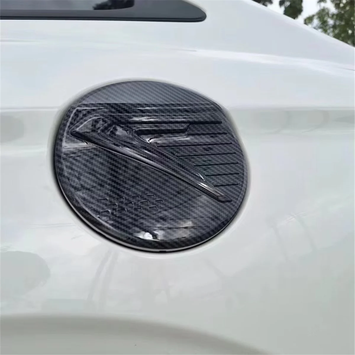 คลาสสิกสําหรับ Toyota Yaris Ativ/Vios 2023 2024 ถังน้ํามันเชื้อเพลิงรถยนต์ฝาครอบน้ํามัน Anti-Scratch แผงอุปกรณ์เสริม ABS คาร์บอนไฟเบอร์