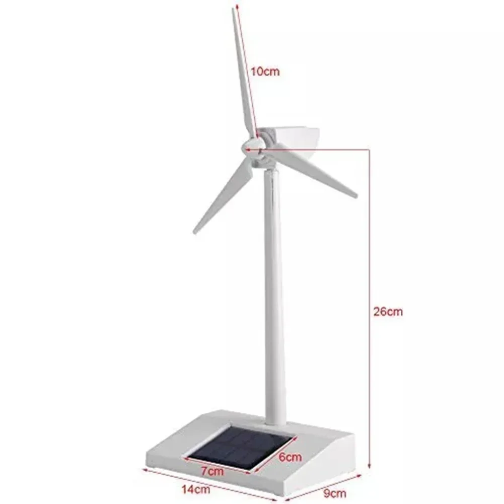 1pc Solar Powered Wind Mill Model Desktop Decor Craft Kids Children Education 140*90*30mm Light Equipment Tools Accessories