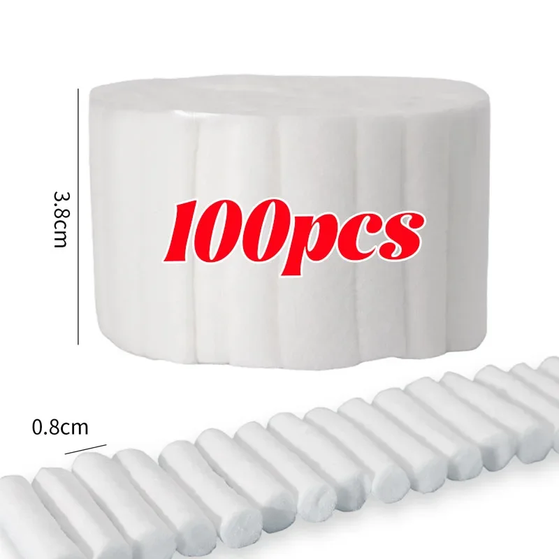 50/100 stücke Einweg Dental Medizinische Chirurgische Baumwolle Rollen Zahn Edelstein Hochreine Baumwolle Rolle Zahnarzt Zähne Bleaching Verbrauchsmaterialien