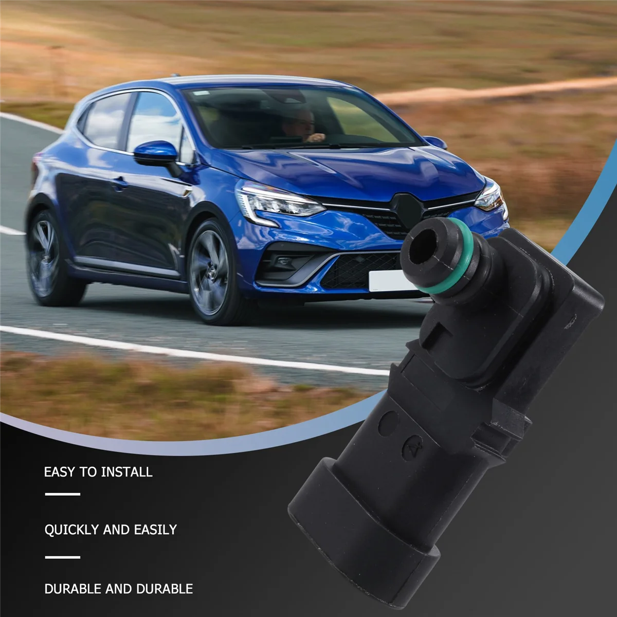 Sensor do MAPA para Renault, Clio, Espace, Kangoo, Megane, Scenic, Laguna, Logan, Thalia 1.2, 8200121800, 8200105165, 7700101762