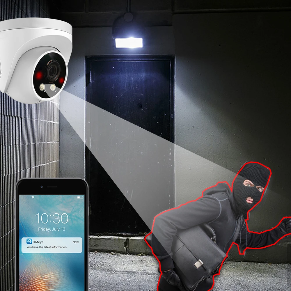 Imagem -04 - Kanture 8ch 4k Poe Cctv Sistema de Câmera de Segurança 8mp em Dois Sentidos Áudio Kit de Vigilância de Vídeo Interior Cor Câmera de Visão Noturna