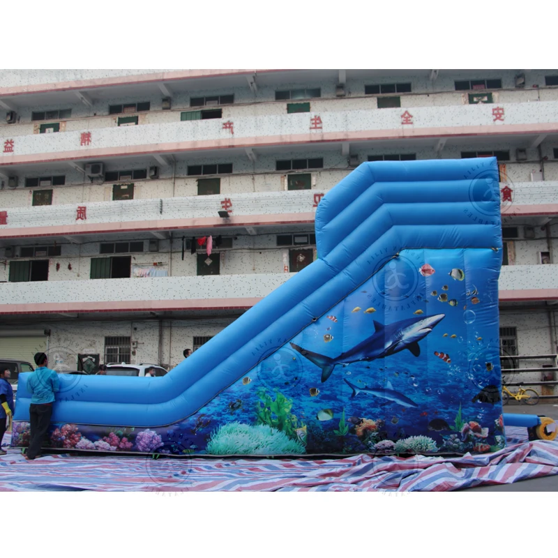 Inflatable water slides, trampolines on special offer in winter