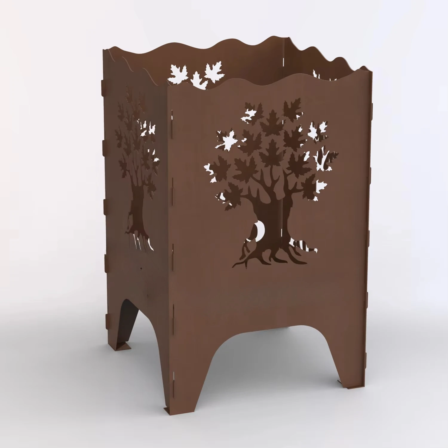 Modern design outdoor fire basket wood burning metal stove