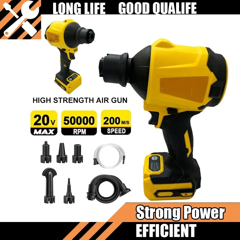 Ventilador de ar sem escova sem fio máquina de pó elétrico inflator ventilador portátil apto dewalt para dewalt 20v bateria