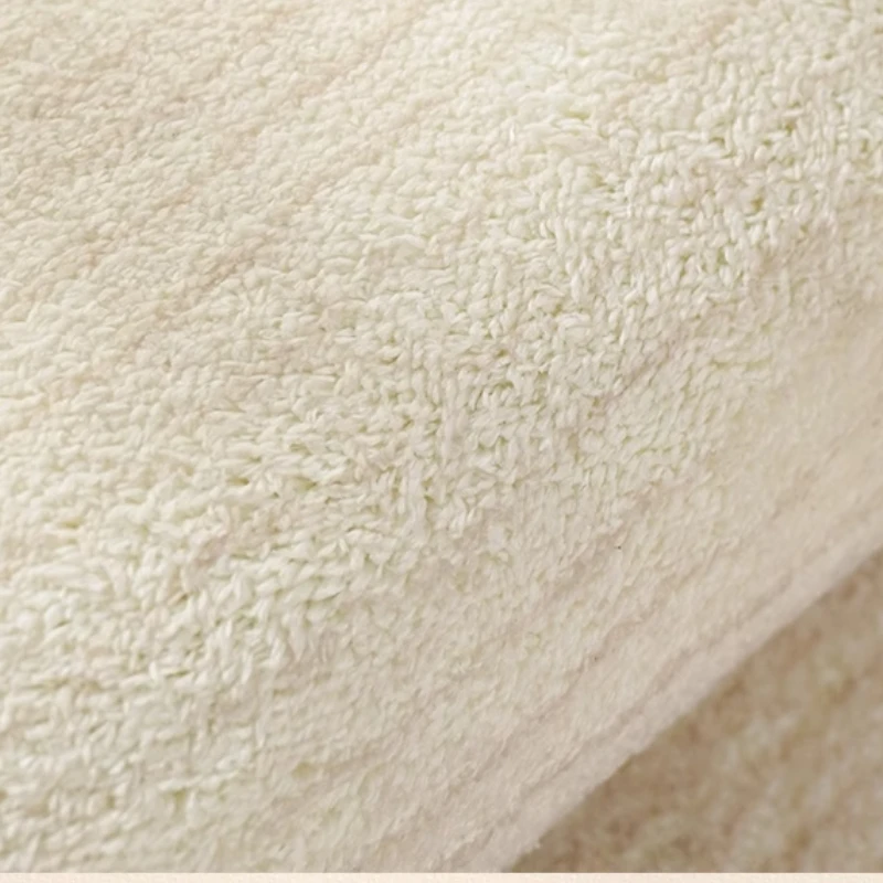 French Cream Style Carpets for Living Room Irregular Shape Bedroom Decor Line Carpet Fluffy Soft Plush Rug Thick Washable Mat