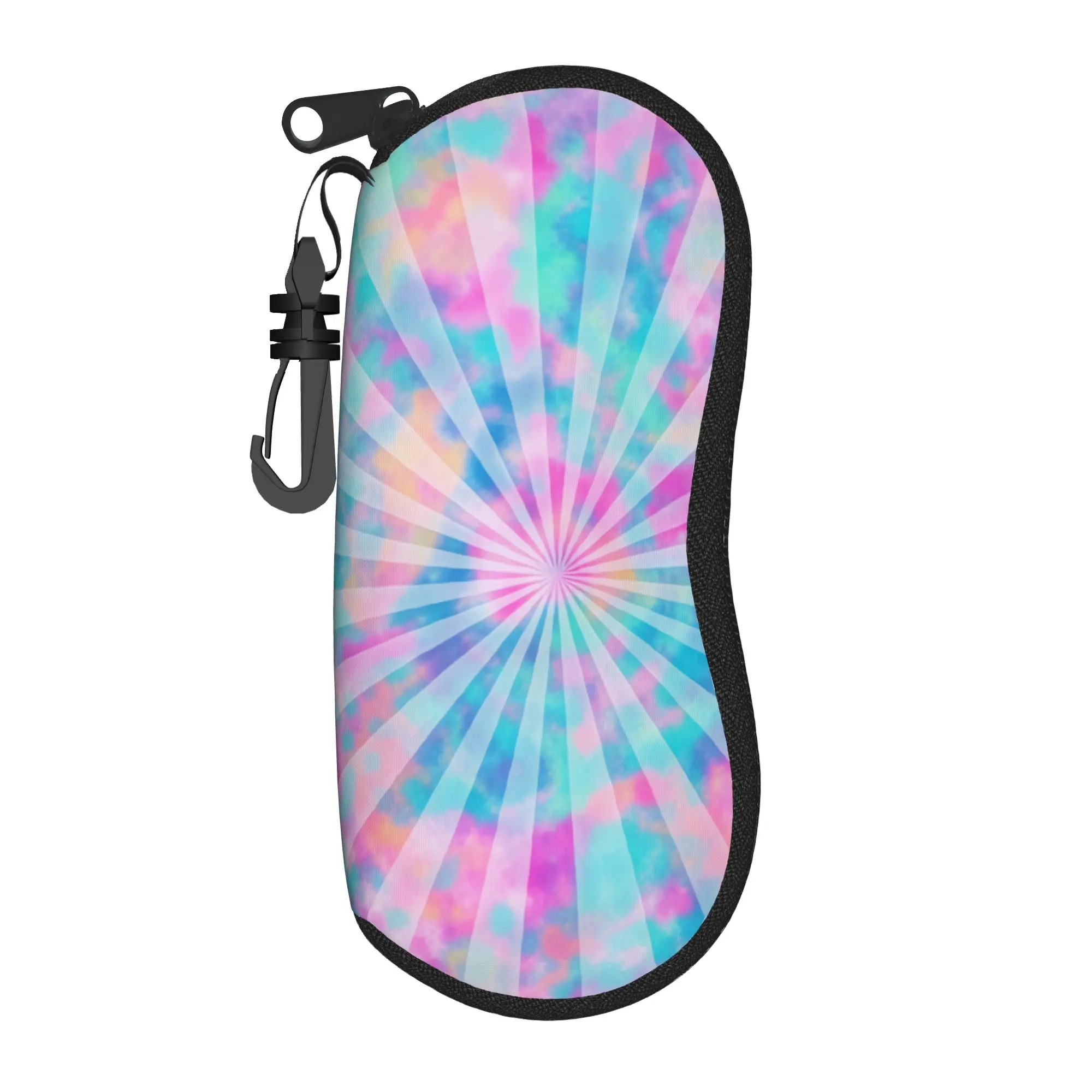 Abstract Swirl Disorder Glasses Case  Print Sunglasses Case Retro Pocket Eyeglass Protector Unisex Eyewear Storage