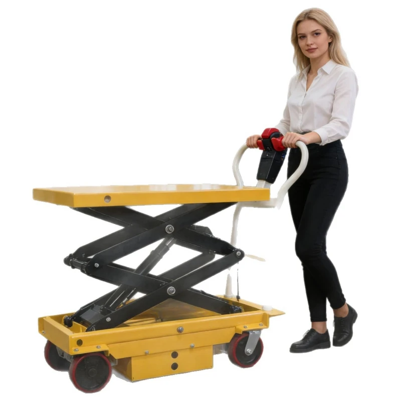 Portable small, electric lift, logistics handling turnover truck