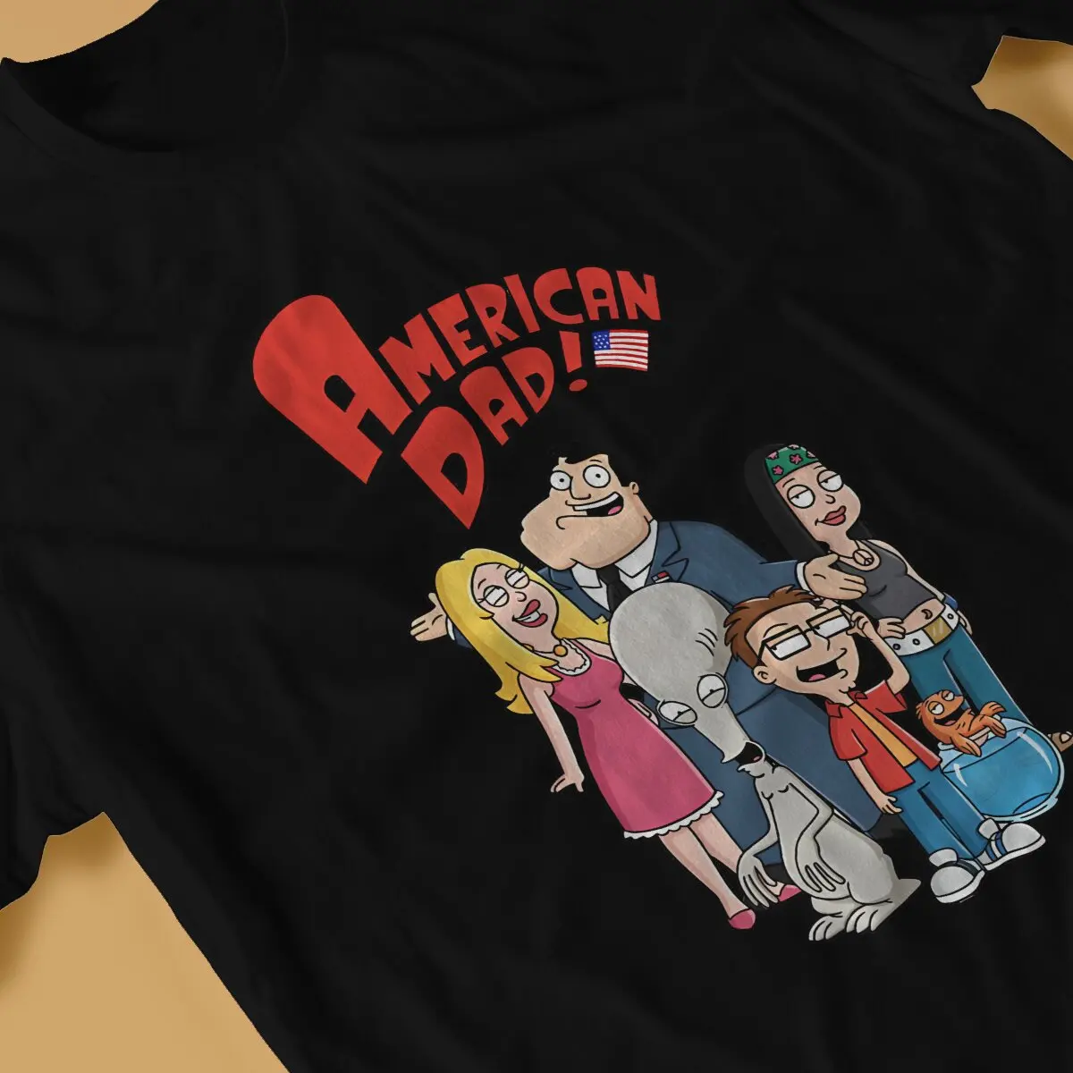 Together Hip Hop TShirt A-American Dad Cartoon Leisure T Shirt Newest T-shirt For Men Women