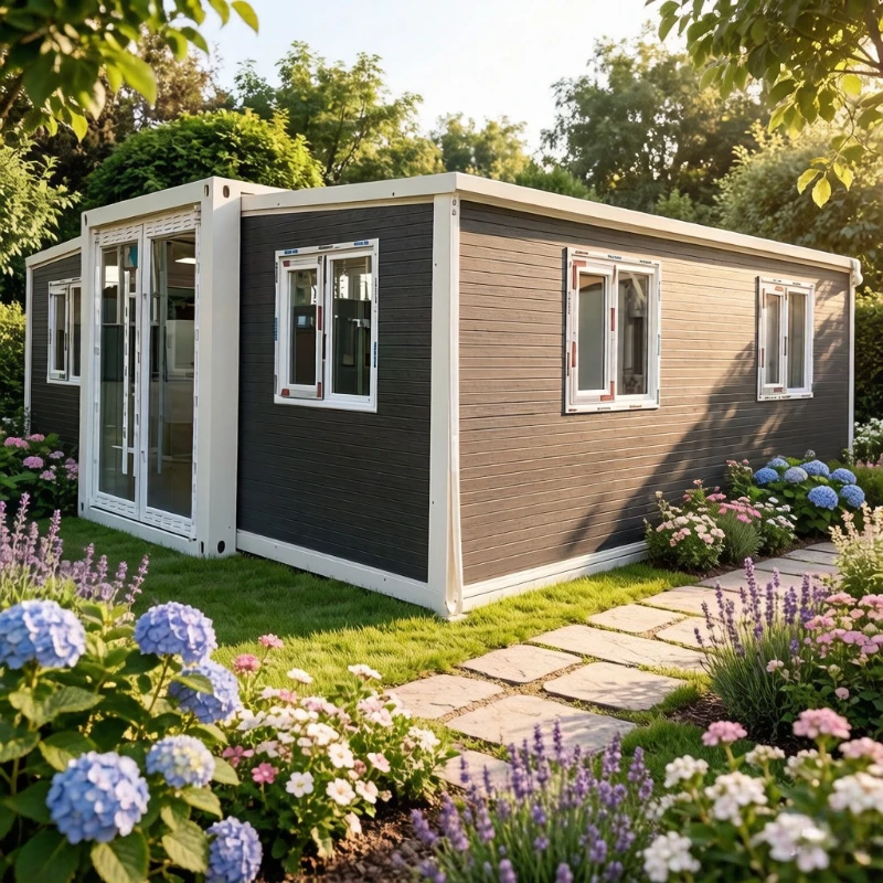 Prefab Villa Tiny Home 20ft 40ft Expandable Steel Container House Garden Rooms Folding Room Movable Forest Cabin Warehouse Barn
