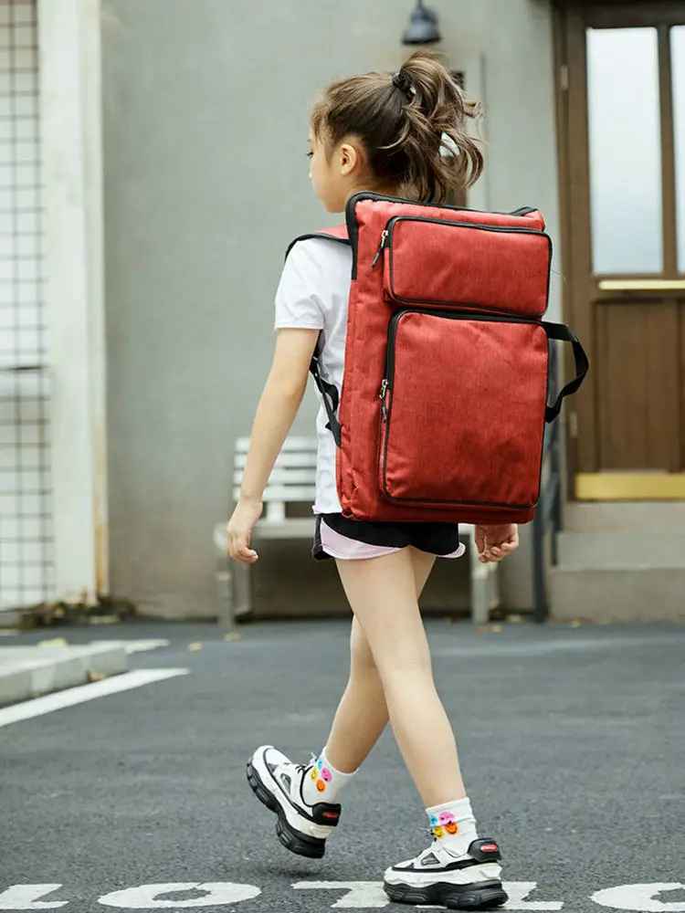 Custodia per portafoglio artistico di buona qualità Borsa per arte A3 Custodia per portafoglio da disegno impermeabile per bambini Zaino per artista Borse da disegno multicolori