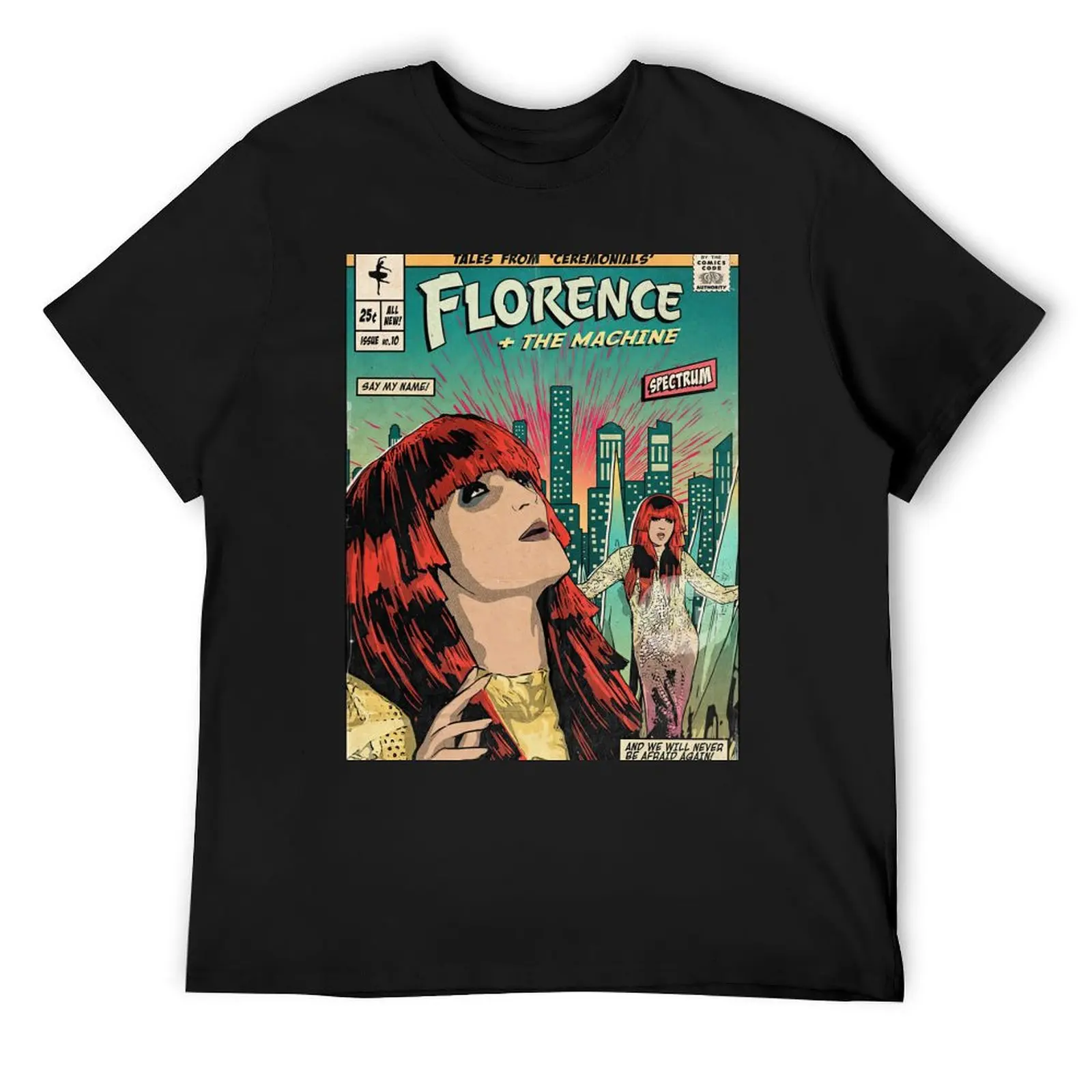 

Florence Welch Cartoon T-Shirt baggy shirts summer 2025 customizeds vintage t shirt men