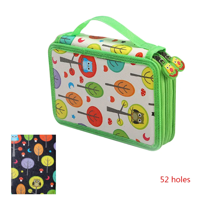 

2/3/4 слоя 32/52/72 держатели пенал для ручек детский картонный пенал с совой