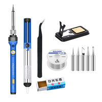 60W high-power digital display adjustable temperature soldering iron high-temperature soldering iron set