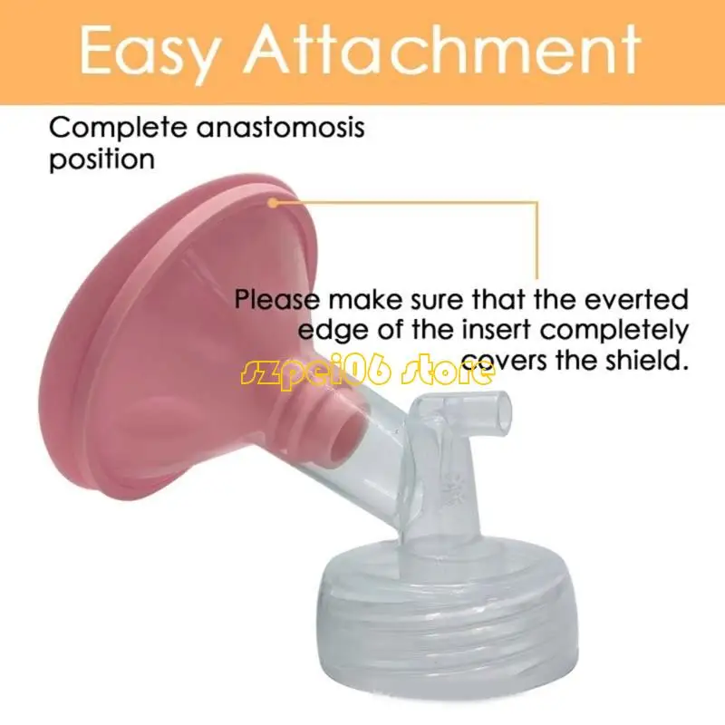 ملحقات مضخة كهربائية محمولة 45BF شفة سيليكون بتصميم بتلات ناعمة للمنزل