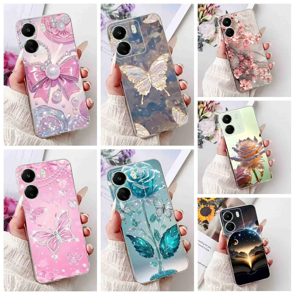 Для Xiaomi Redmi 13C 4G чехол Redmi13C 2023, новый модный чехол с узором, силиконовый мягкий чехол для телефона Xiaomi Poco C65 PocoC65 Fundas