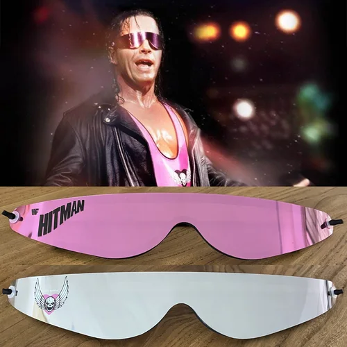 Imagen 1 del producto Gafas de sol con licencia Vintage Bret Hart Hitman Hart Wrap Around Shades Nuevas gafas de motocicleta