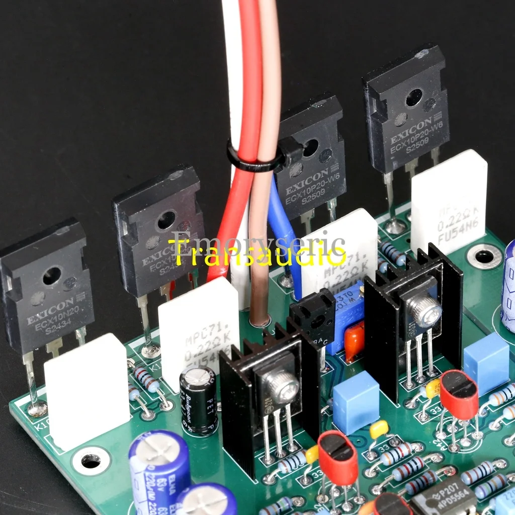 Goldmund Circuit Mono Power Amplifier Board, Adjustable Class A Bias Current, HiFi Audio Amp PCB