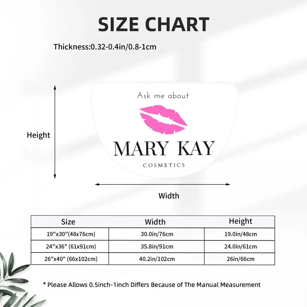 Ask Me About Mary Kay Soft Flannel Half Round Doormat Non Slip Bathroom Mat Absorbent Floor Carpet for Living Room