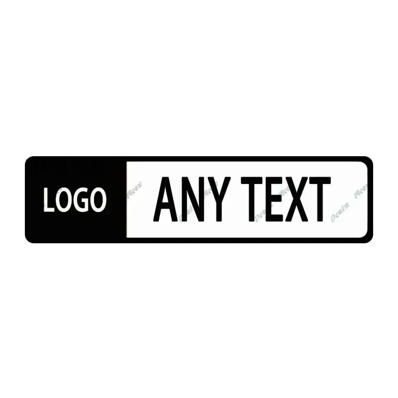 [2D Flat] 1pc [2D Flat] Customizable Personalized Black & White Street Metal Wall Plaque Custom Text Logo, Weatherproof Decor Fo