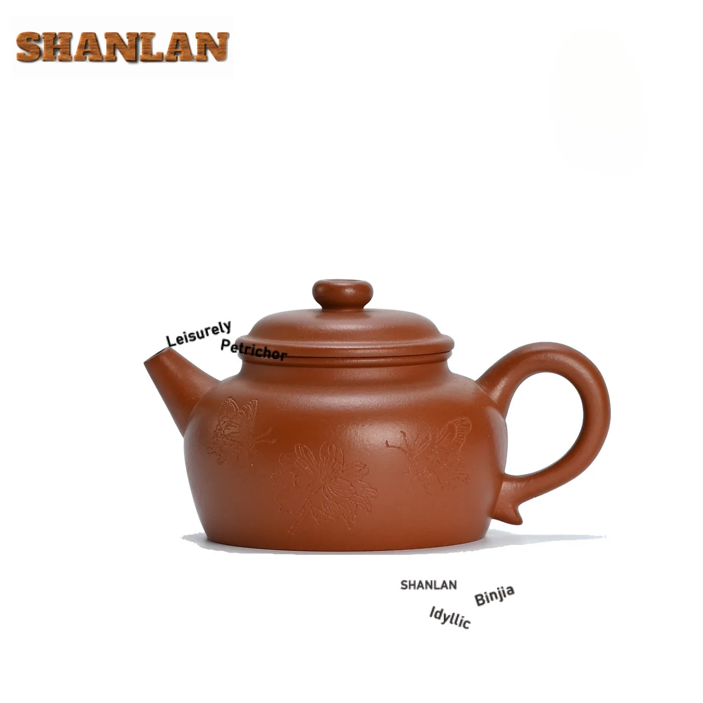 130 مللي بوتيك ييشينغ الأرجواني الطين أباريق الشاي اليدوية منحوتة الفاوانيا دي تشونغ وعاء الخام الخام الصغيرة الأحمر الطين غلاية Zisha طقم شاي