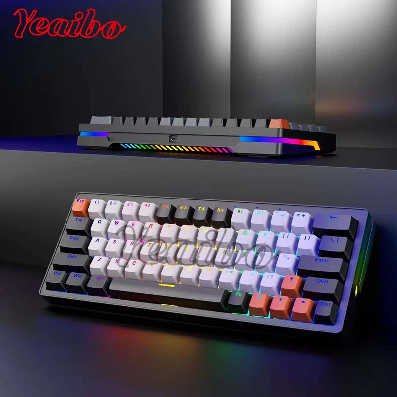 Profile Kit Kids  Gundam Compact Chassis Black Accessories Walnut ultra Thin Light Hardware Software Type c Buy Gaming Keyboard