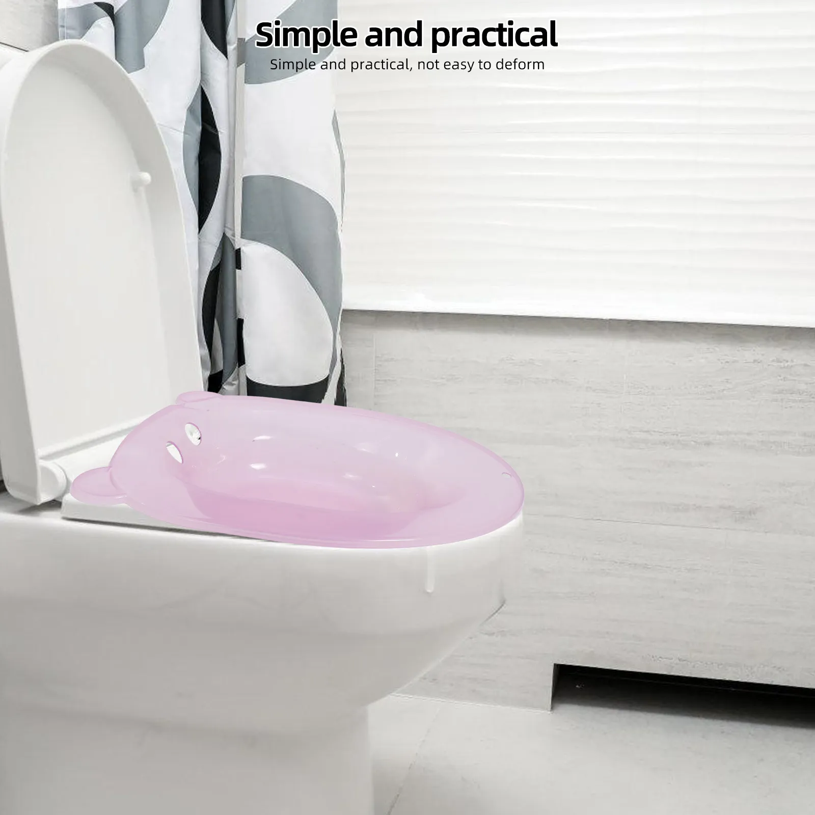 

Sitz Bath Basin for Toilet Seat Postpartum Care for Women Hemorrhoids Elderly Pregnant Use Thickened PP Material Large Capacity