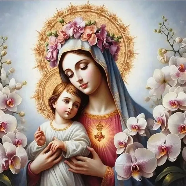 

500/1024PCS Paper Jigsaw Puzzle Jesus Virgin Mary DIY Assembly Home Art Decoration Gift Suitable As A Frameless Holiday Gift