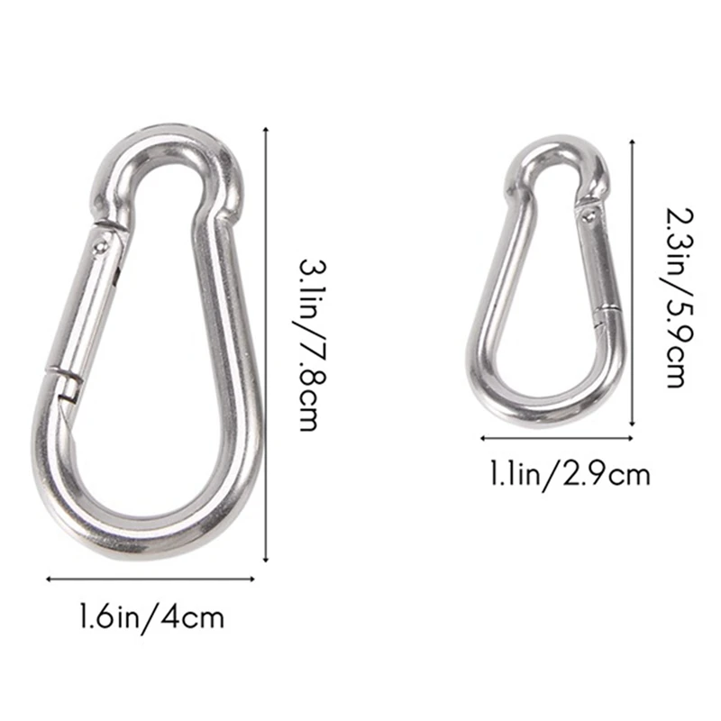 Heavy Duty Spring Snap Hook Snap Hook Carabiner Quick Link Carabiner Clip Holding Capacity Quick Link Keychain