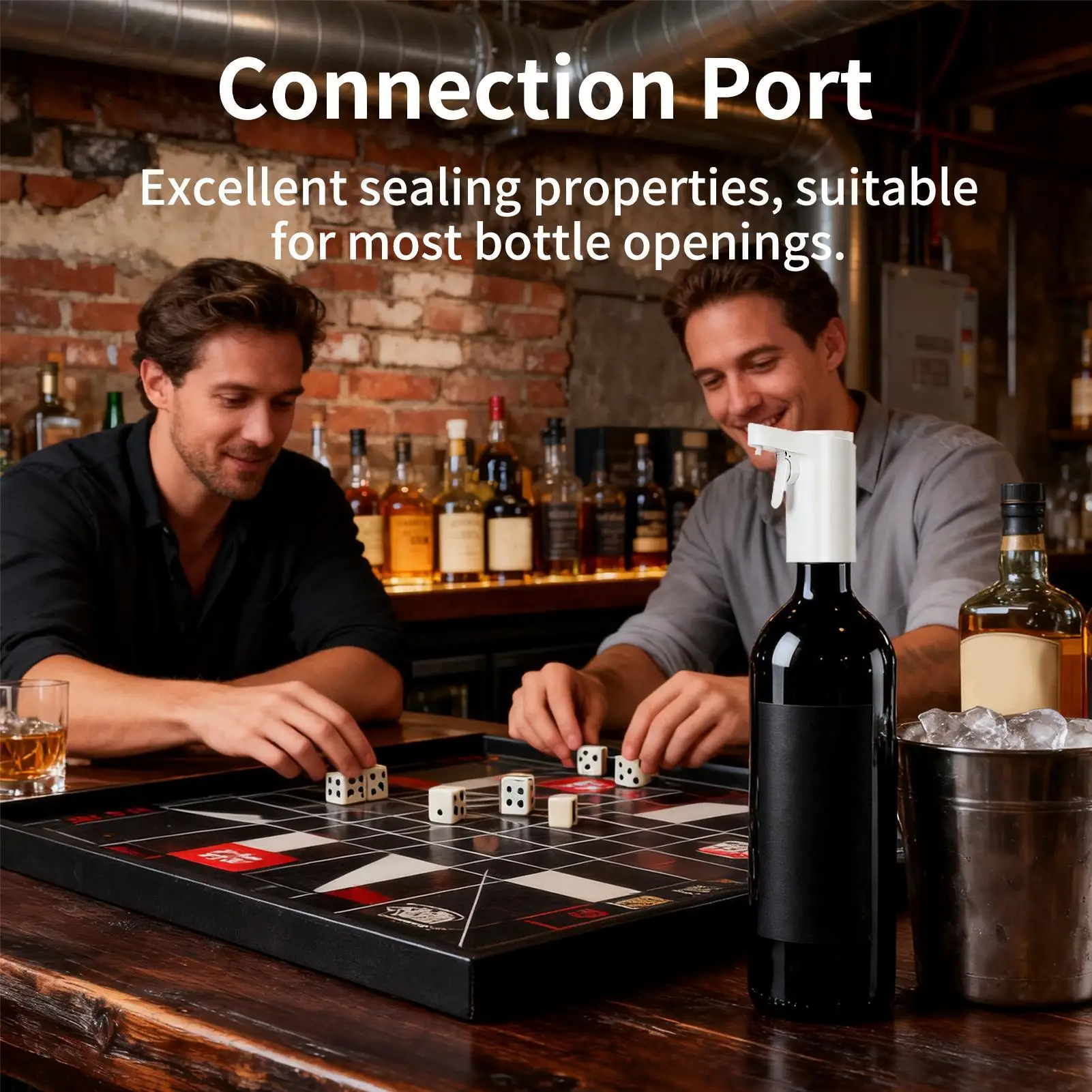 

Wine Dispenser Machine Rechargeable 4-Mode Touch Screen Electric Wine Aerator Smart Whiskey Pourer For Home Bar Office Travel