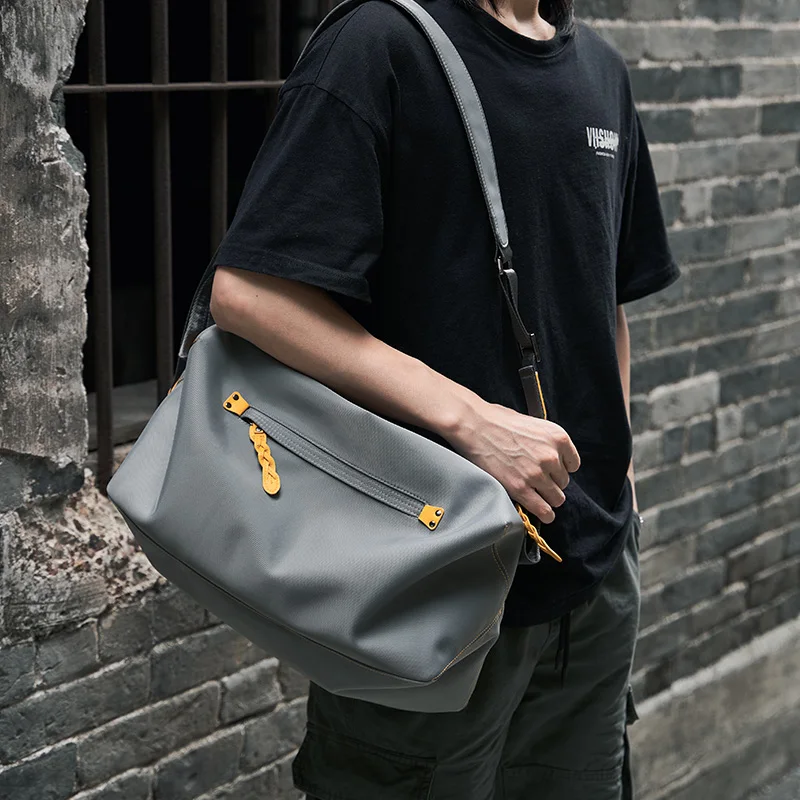 

Crossbody Bag Men Zipper Large Capacity Waterproof Multifunction Fashion Design For Teenage Male Oxford Travel Premium Bag