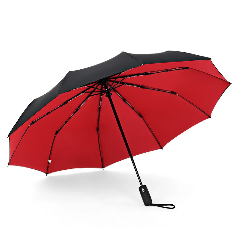 

sunny and rainy dual purpose umbrella can be printed with advertisements Automatic double layer umbrella