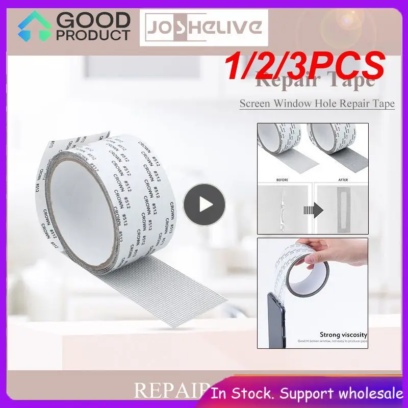 1/2/3PCS 5x200cm Screen Repair Window Door Waterproof Mosquito Net Patch Self-adhesive Super Fix Mesh Netting Broken Holes