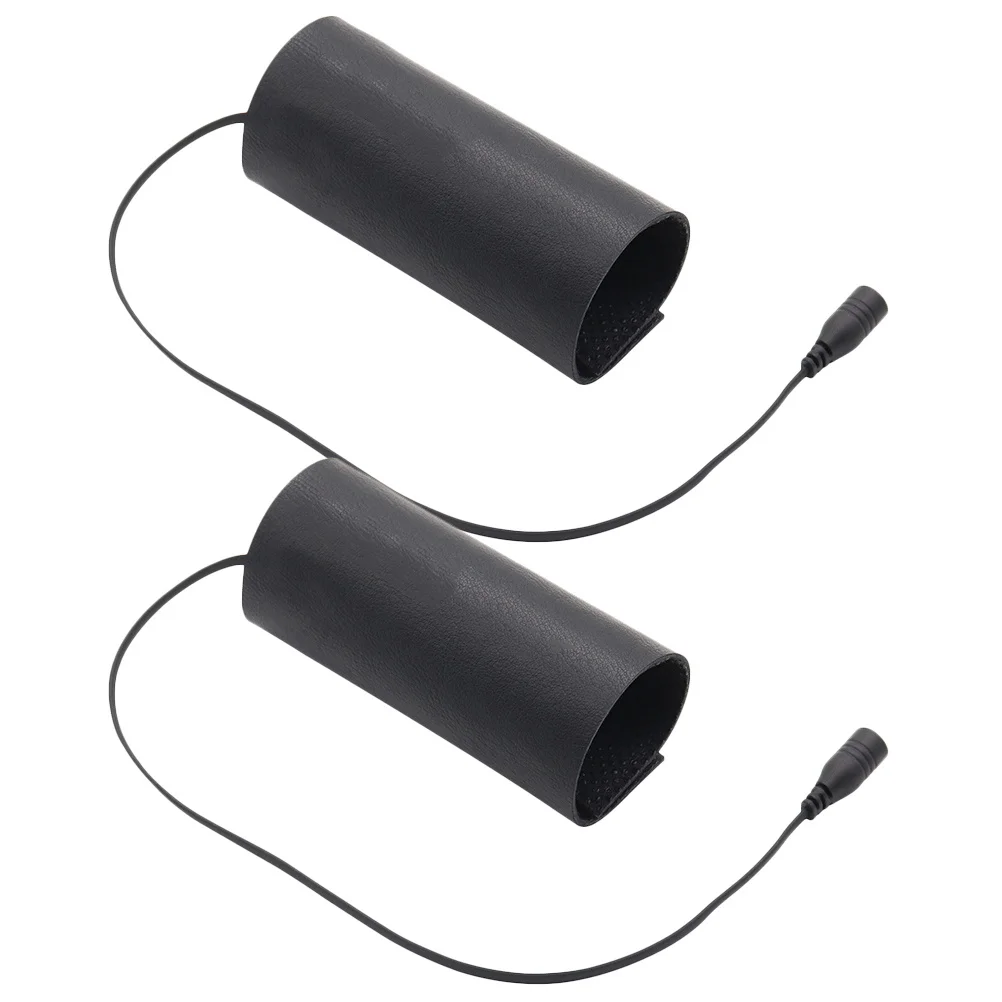 2 قطعة دراجة نارية USB ساخنة المقود القبضات بولي تدفئة تدفئة أربعة مستويات قابل للتعديل الموقت وظيفة المضادة للانزلاق مقاومة للاهتراء #4