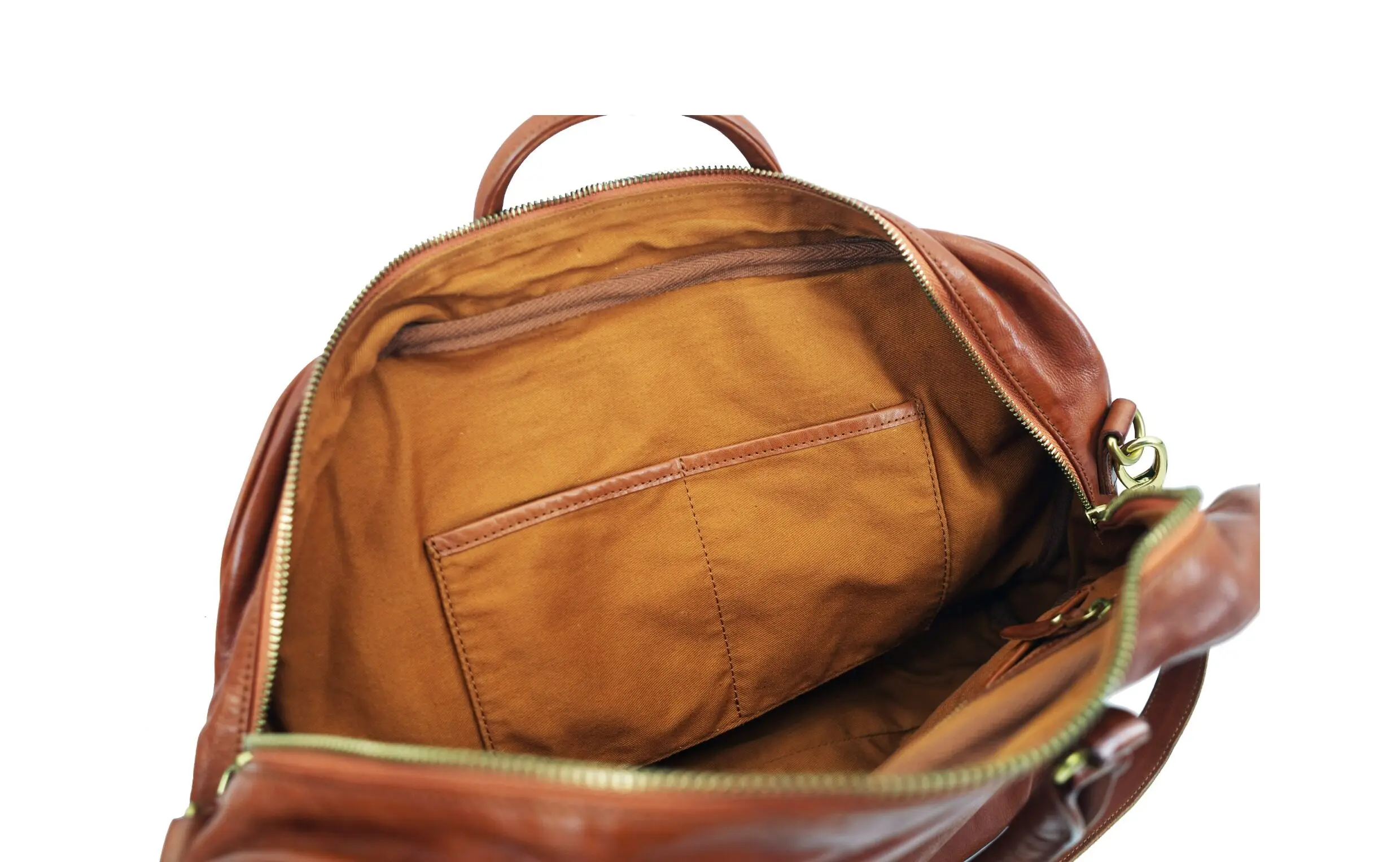PNDME Business schlichte, pflanzlich gegerbte Rindsleder-Damen-Aktentasche, lässige Reise-Luxus-Handtasche aus echtem Leder für Laptops. – Detail 8