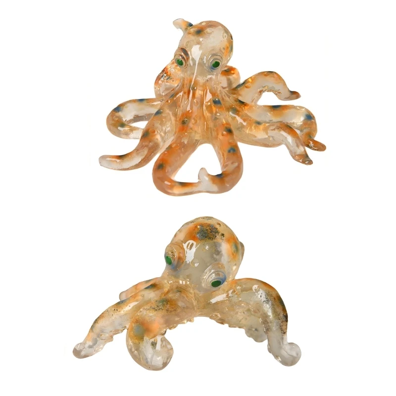 Mundgeblasene Glas-Kraken-Statue, Figur, Ornament, Meerestier-Skulptur, Ornament 3 x – Detail 1