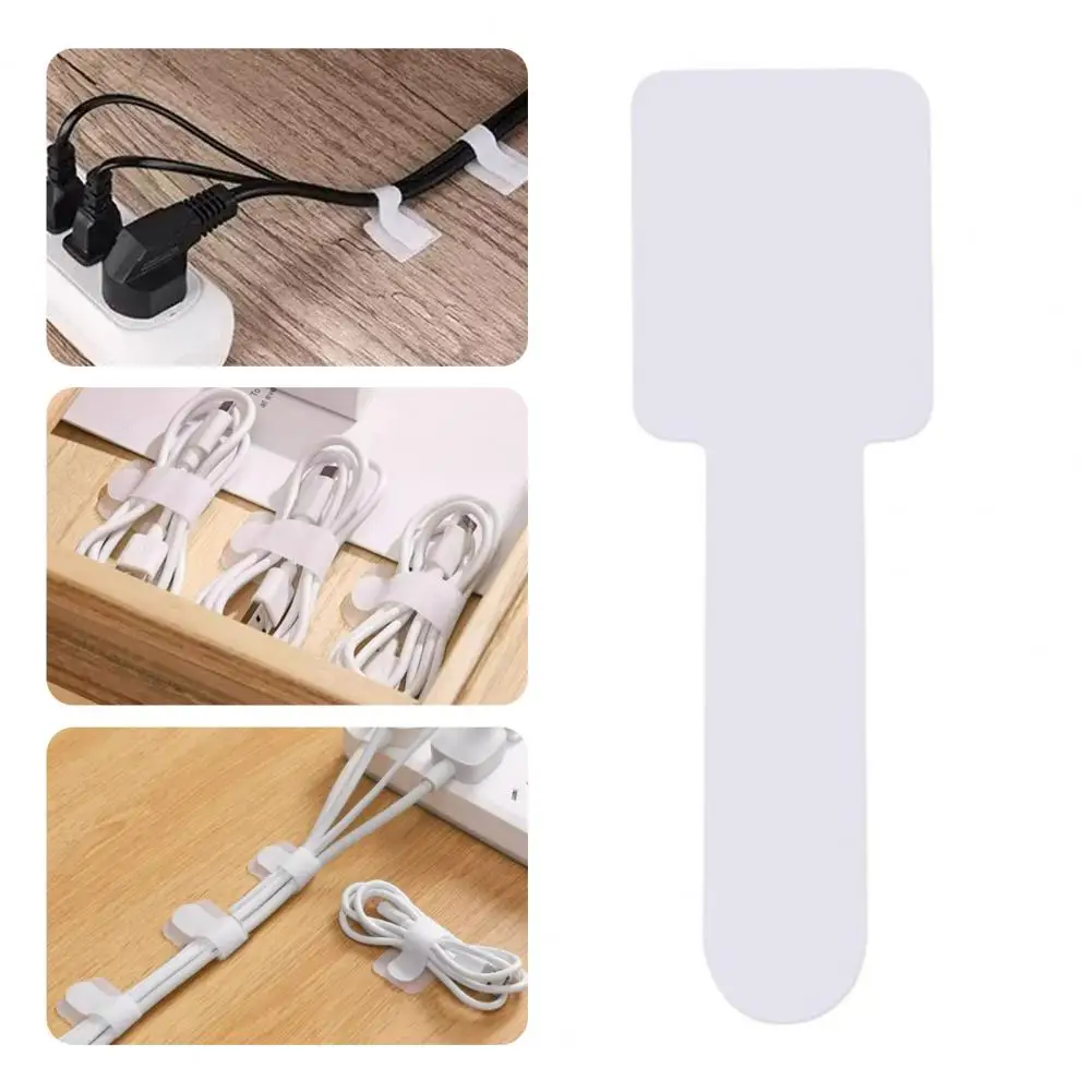 

Wire Management Strap Wall Cable Holder Reusable Cable Organizer Ties for Office Desk Power Wire Management for Adhesive