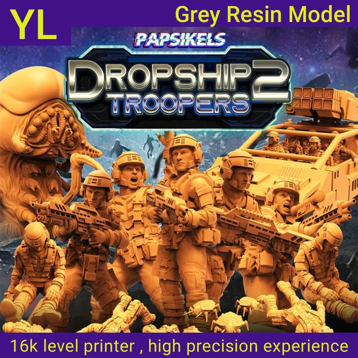 no base Grey resin miniature model, unassembled and uncolored game chess piece model