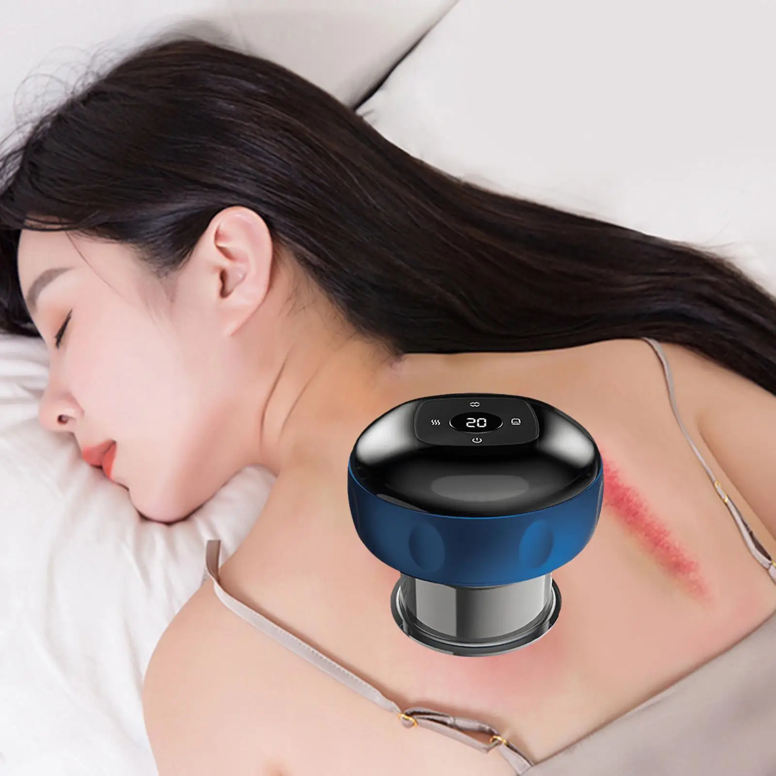 

2Pcs Electric Cupping Scraping Massager Rechargeable 12 Levels