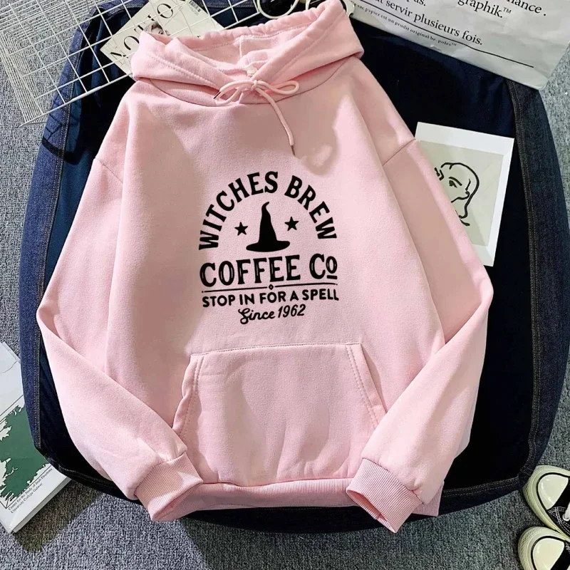 New coffee lover magic hat letter print sweatshirt sweatshirt, fashionable, casual and simple pure cotton top