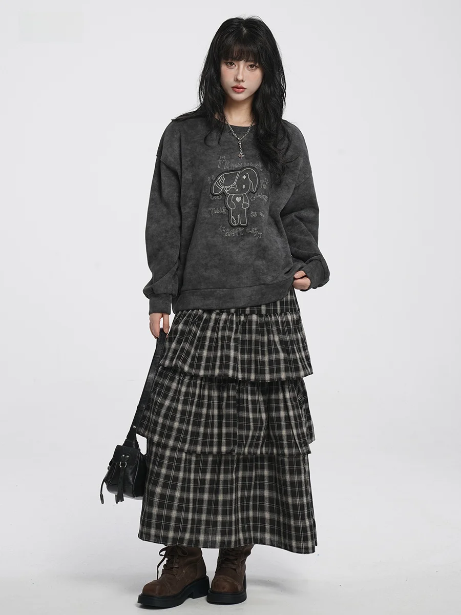 

Vee2 Unique Thiened Fce Women's Hoodl Sweatirt ey Sweet Girl Sle Autumn Winter Cotton Blend Long Sve round ...