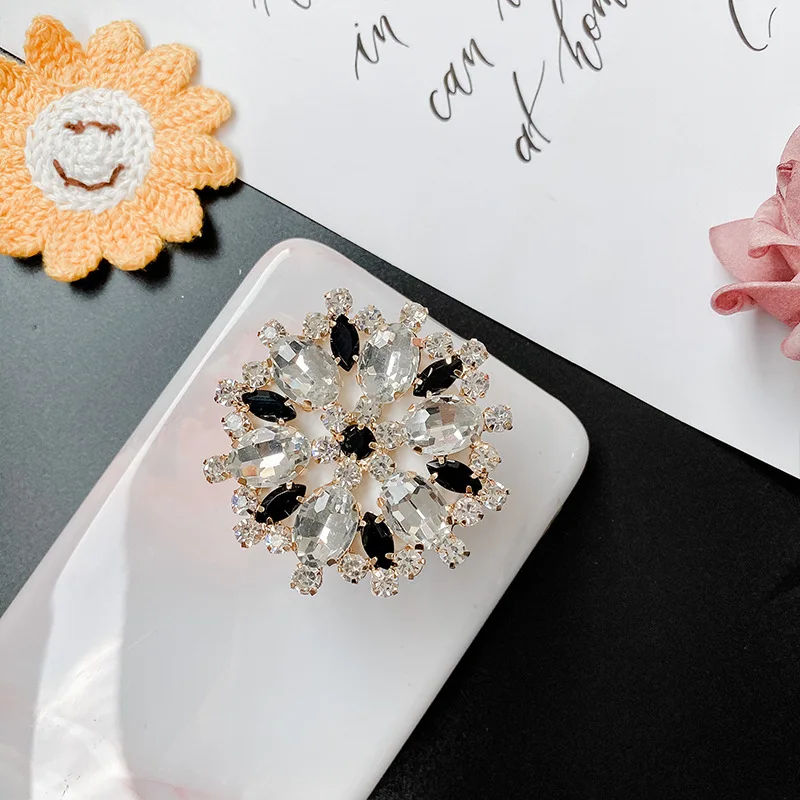 Anneau de support de téléphone en brique d'eau brillante de luxe, support de prise de téléphone pour iPhone, Xiaomi, Samsung, support de poignée de téléphone, support rapide