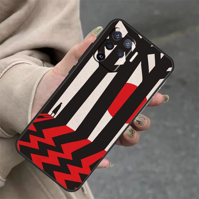 twin peaks For OPPO A98 A78 A58 A79 A15 A17 A77 A16 A76 A96 A52 A72 A5 A9 A94 A74 A57S A53S A54S Case