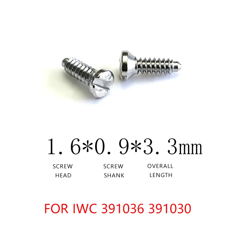 2 PCS Watchs Accessories For IWC Portofino 356523 356522 391036 391030 Middle Case Screw Bottom Cover Screw