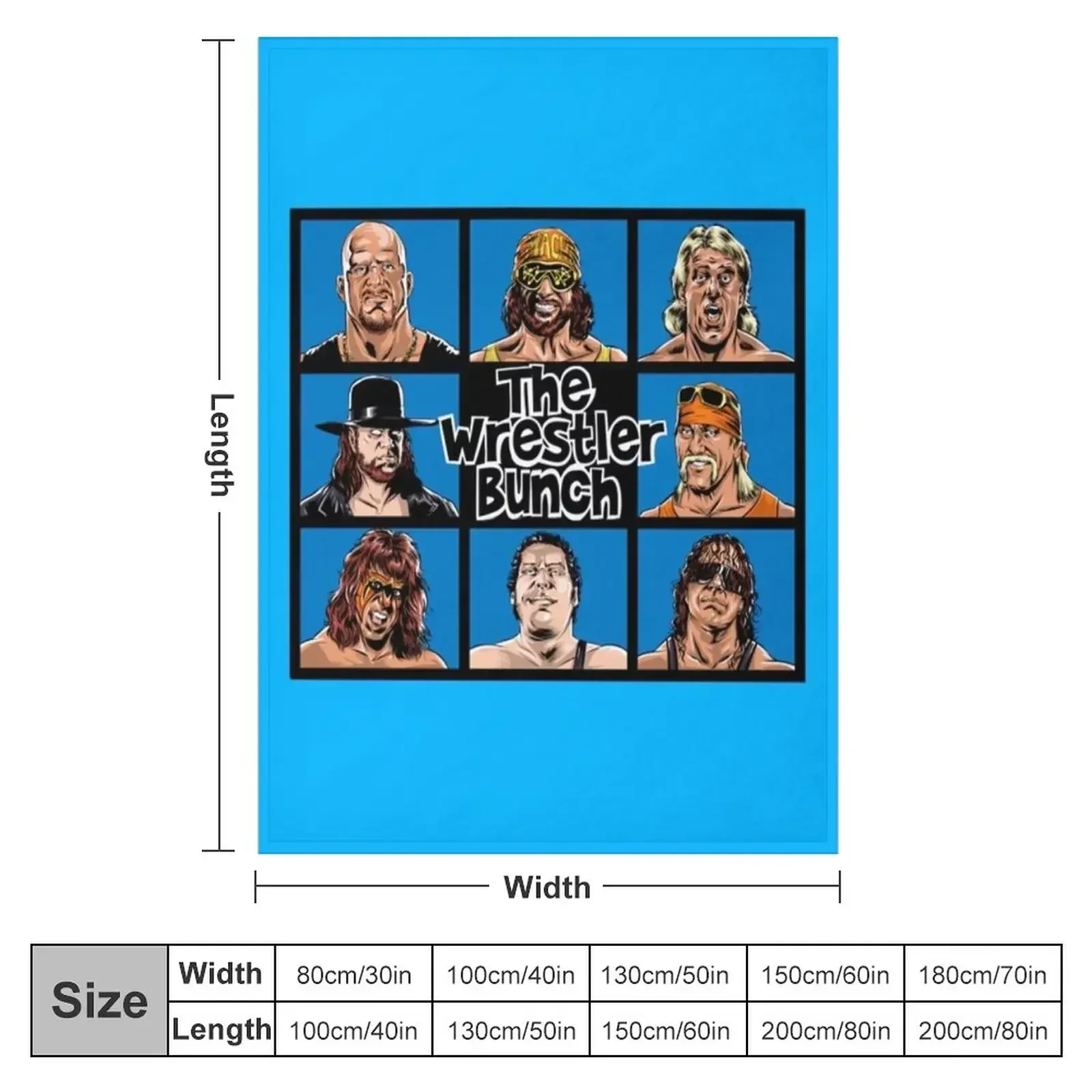 The Wrestler Bunch Throw Blanket couch cozy soft plush fuzzy picnic outdoor blanket