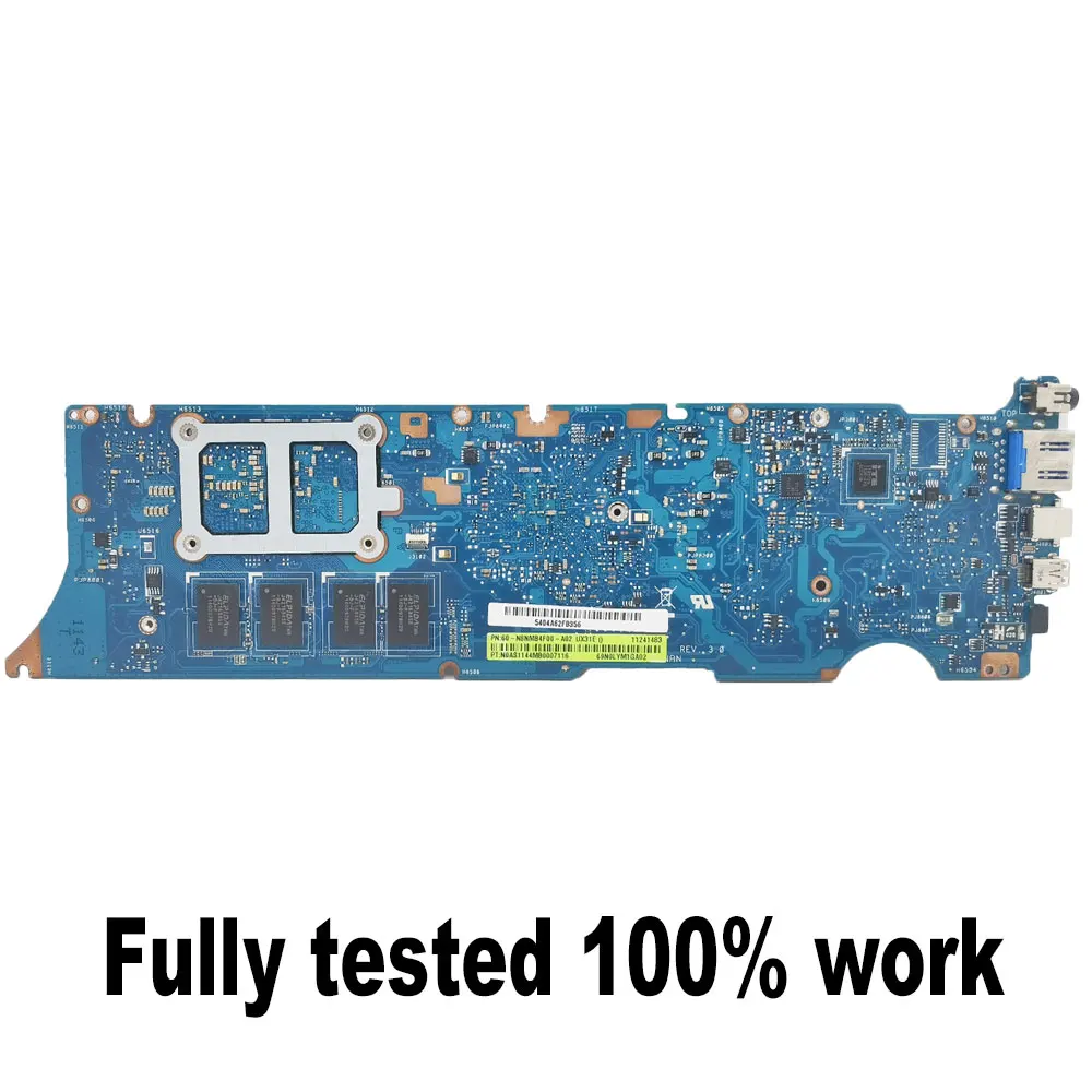 UX31E Mainboard for ASUS Zenbook BX31E UX31E laptop motherboard with i3 i5 i7 CPU 4GB-RAM PN:60-N8NMB4F00 60-N8NMB4C00-B01 test