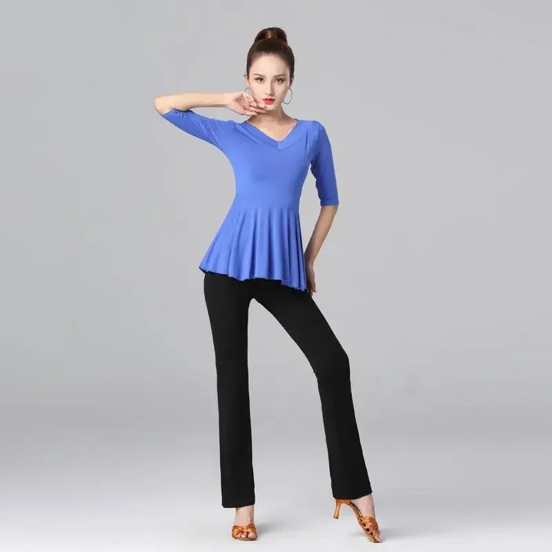 Женский латинский модный сексуальный Новое поступление, танцевальный сценический костюм для взрослых, тренировочное платье для латинга, топы и брюки Jitterba