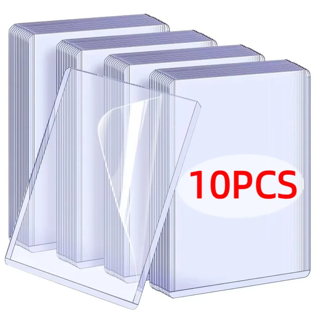 

10 шт. 35PT держатель для карт Idol ПВХ прозрачный прозрачный держатель для фотокарт с защитной пленкой витрина крышка игровой карты